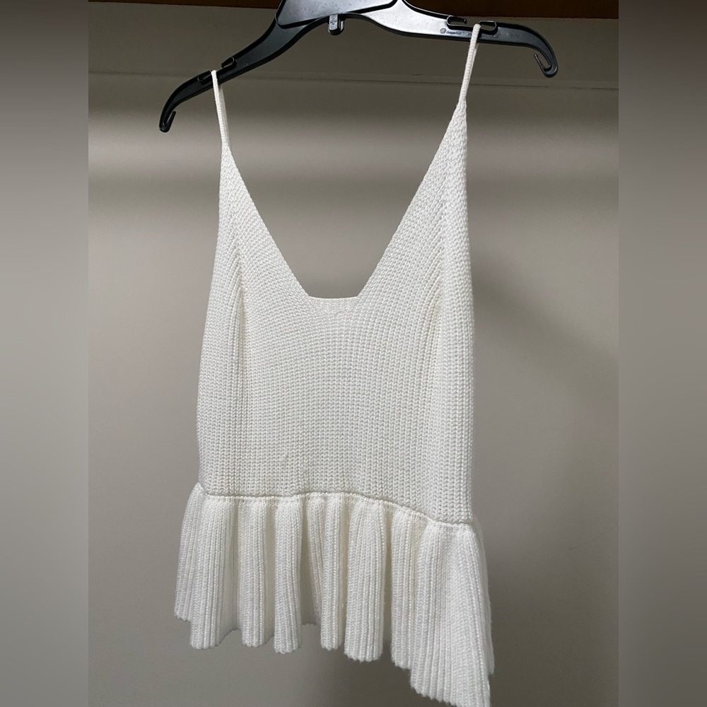 Shein white tank top, sz S